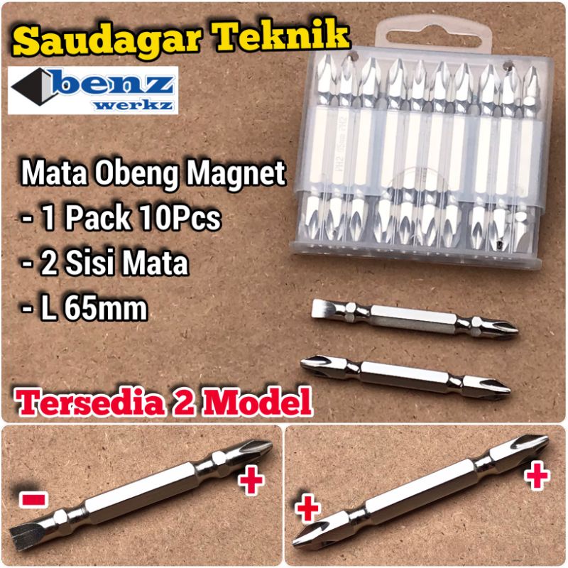 Mata Obeng Angin Magnet Screwdriver bits Mata Bor Obeng