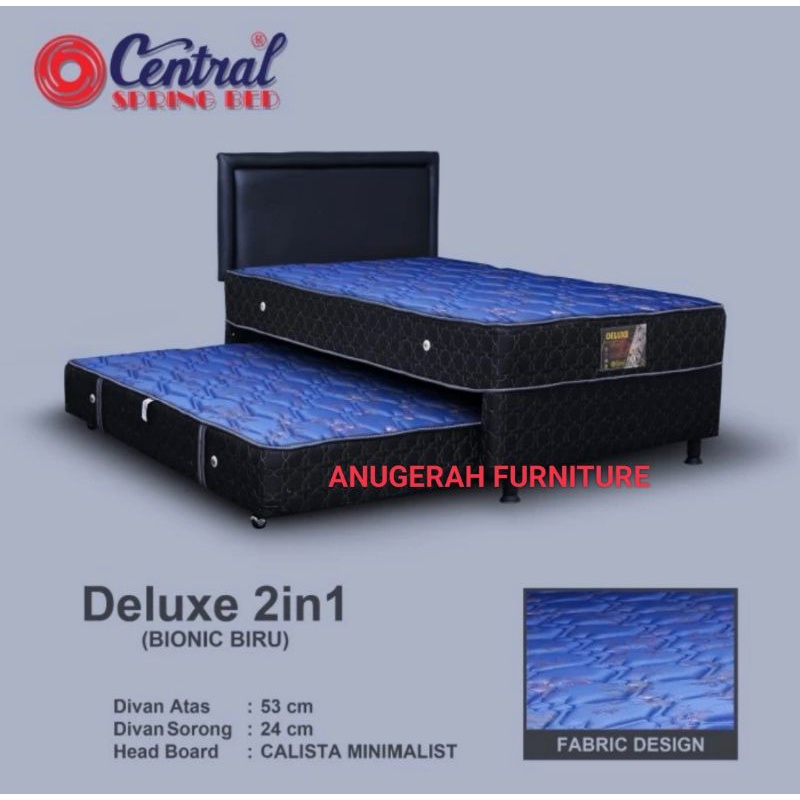 Central spring bed 2in1 Deluxe / kasur sorong 90 / 100/ 120