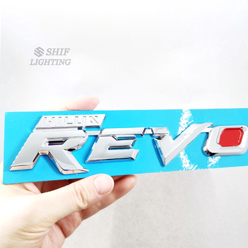 1Pc Stiker Emblem / Badge Bahan Krom ABS Hilux Revo untuk Mobil Toyota Revo