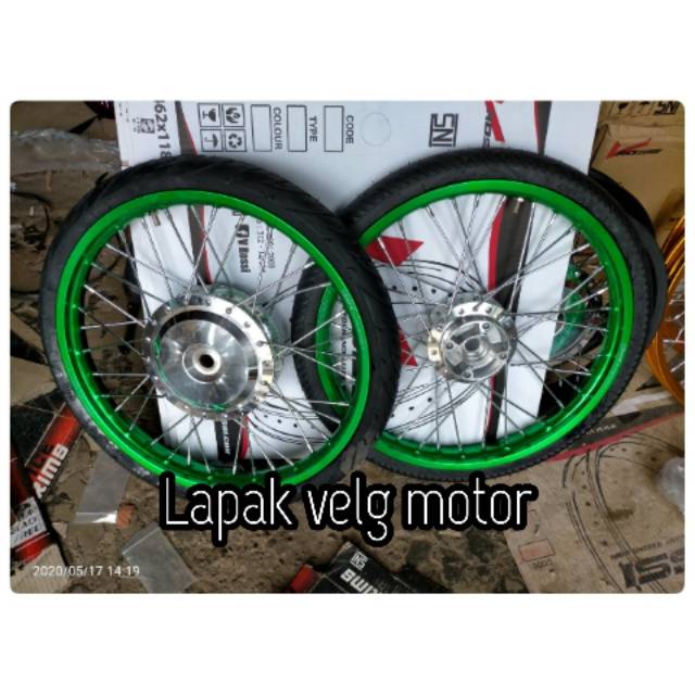 velg beat,scoopy,vario110,spacy,genio,vario125/150 ring 17 warna hijau