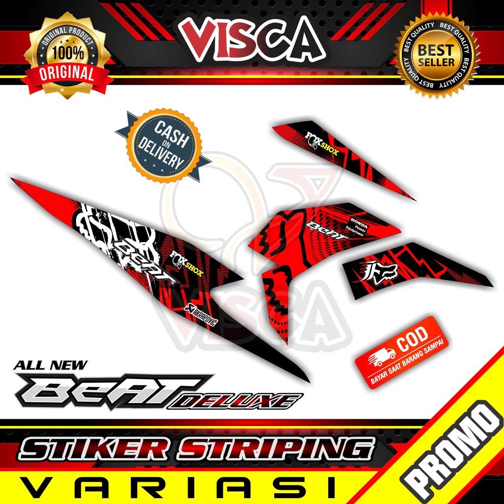 Striping Beat 2021 - Stiker Sticker Striping Variasi Lis Honda Beat 2021 - Striping Hologram Beat 2021 - Fox