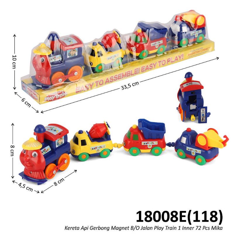 Jual Mainan Anak Kereta Api Magnet / Play Train / Magnetic Train ...