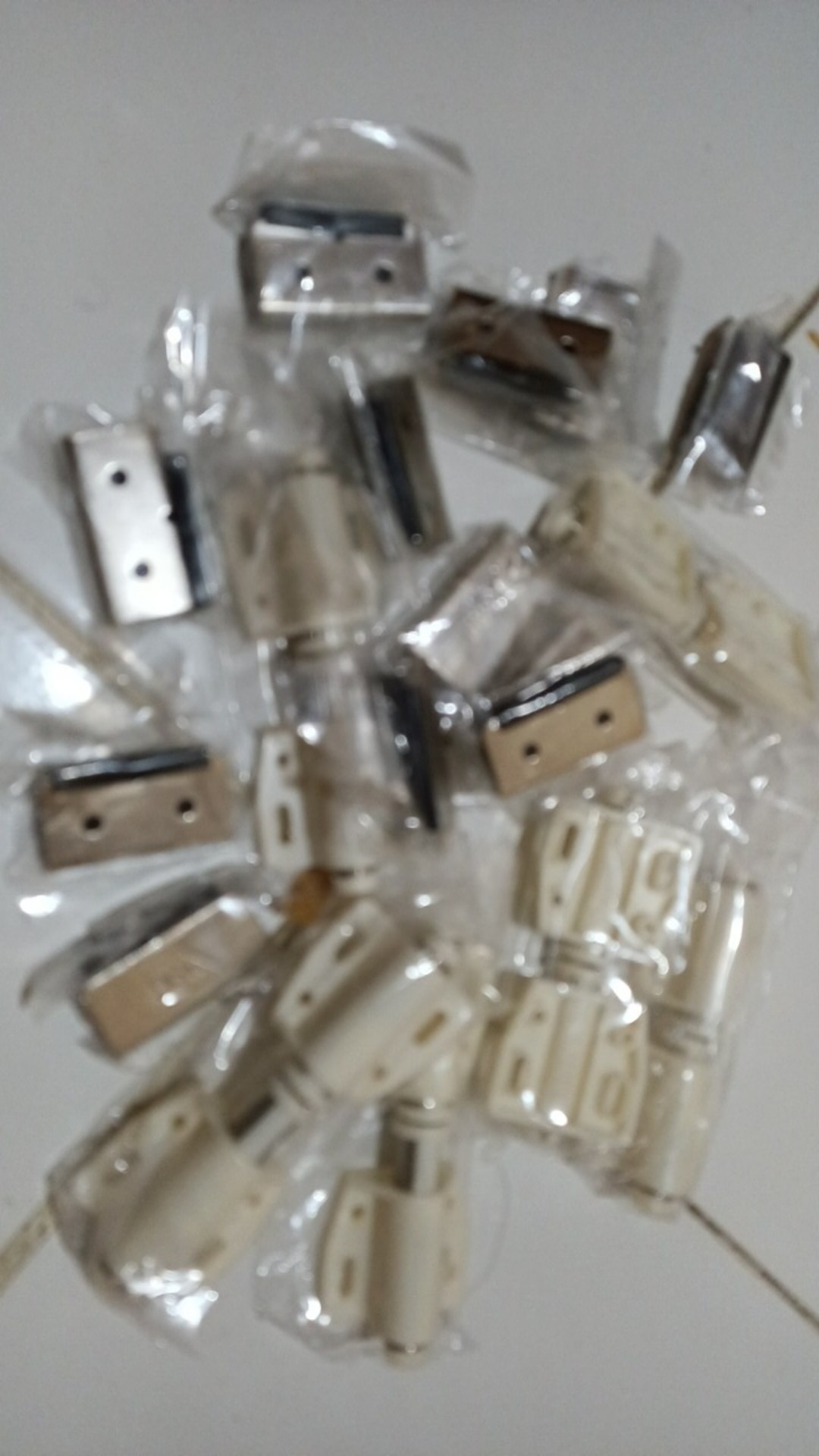 Engsel Kaca Jepit Pivot Single Komplit +push +magnit (glass Hinge)