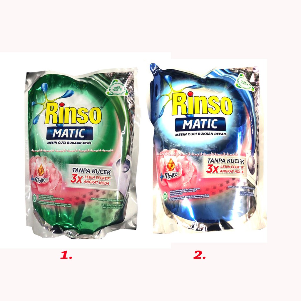 Rinso Matic Detergent Untuk Mesin 1.6L Cuci Bukaan Depan Bukaan Depan Deterjen Cair Rinso Cair