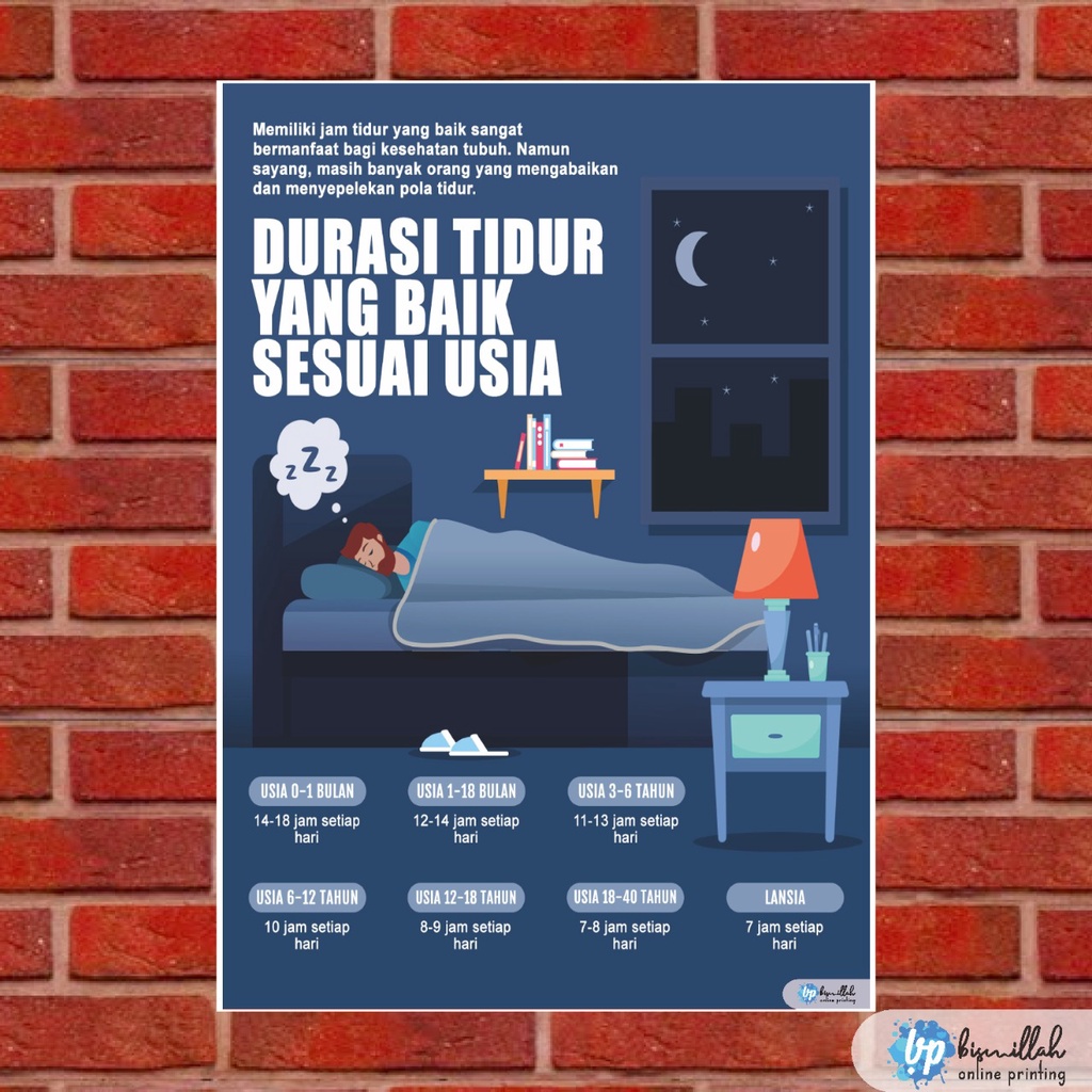 

Poster Durasi Tidur Sesuai Usia