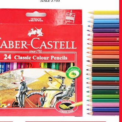 

♖ Pensil Warna Faber Castell 24 Warna ✱