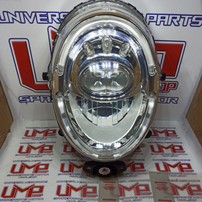 HEADLIGHT UNIT REFLEKTOR DEPAN LAMPU DEPAN HONDA SCOOPY DONAT