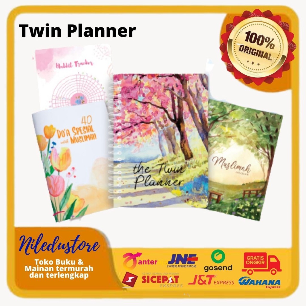 

Twin Planner Muslimah agenda planner 2022 buku planner buku muslimah ideal monthly planner book buku diary muslimah buku planner