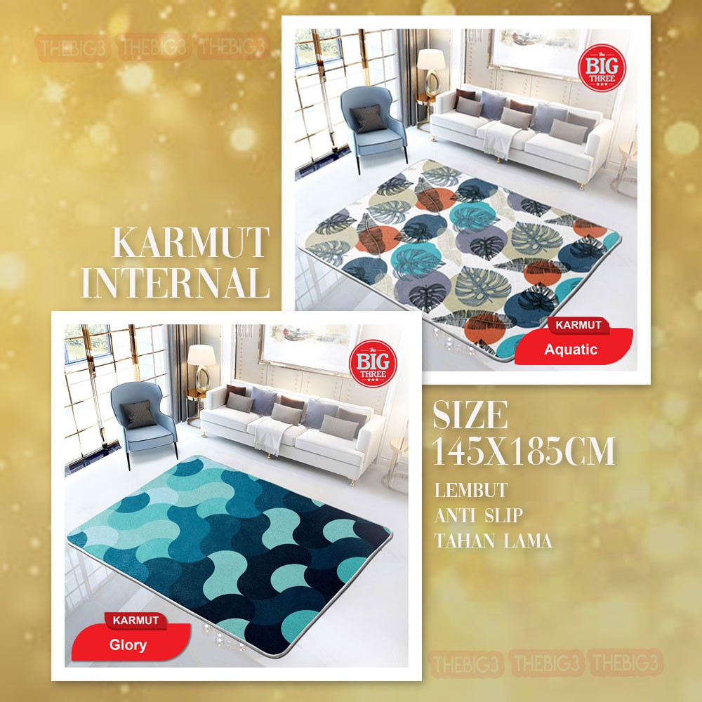 Karpet INTERNAL motif Ninja Celine Jesslyn Willy ALvin Jema Stacko Nancy Shasa Persebaya - KARMUT Karpet Selimut