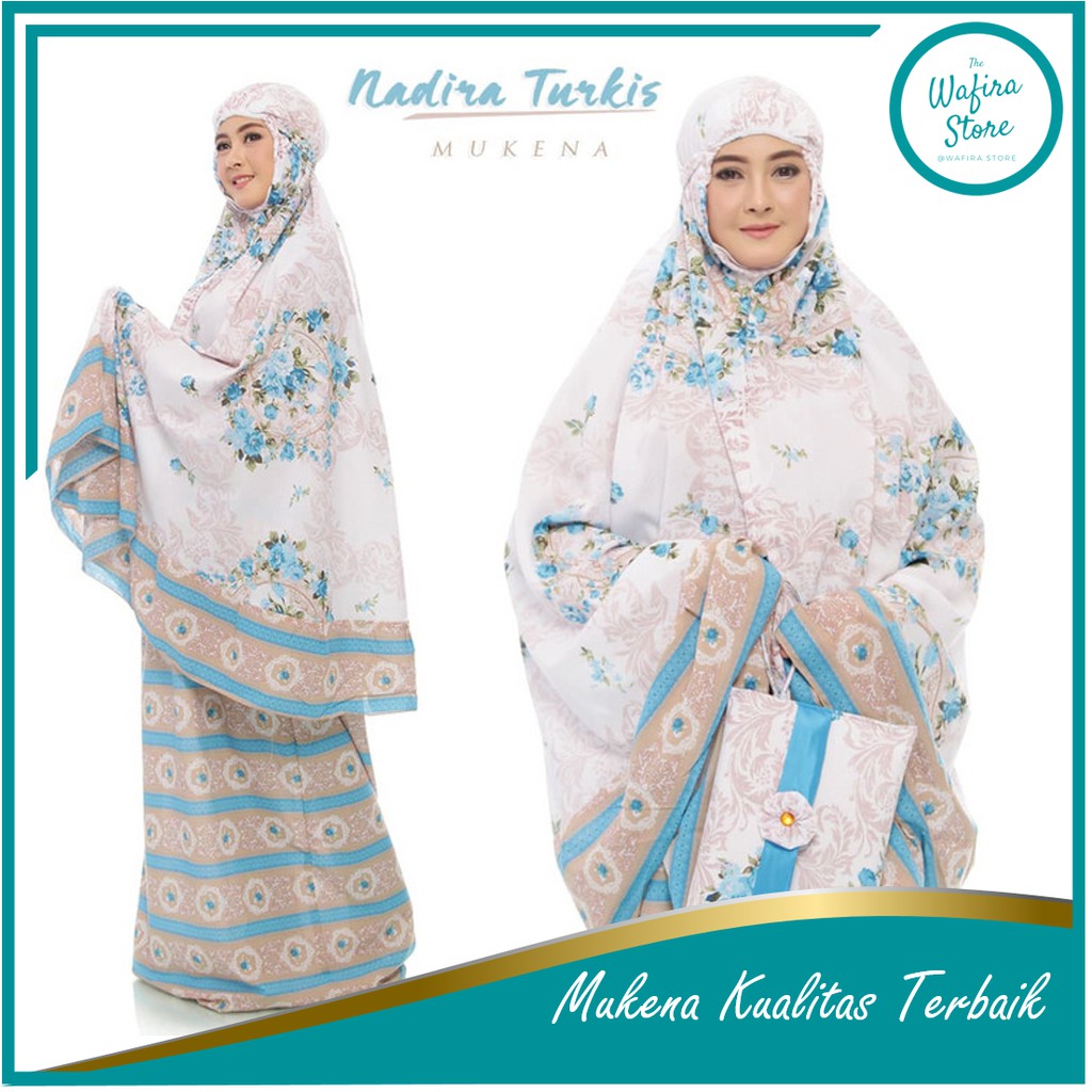 Mukena Mewah Premium Quality / Mukena Dewasa Bahan Rayon / Mukena Bali Tas Pesta Mewah Nadira