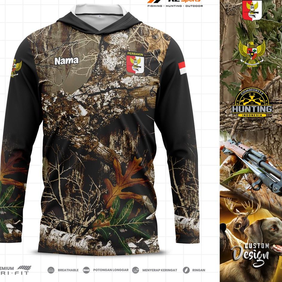 (VIRAL) Baju Camo Jersey Custom Komunitas Berburu Dryfit Premium