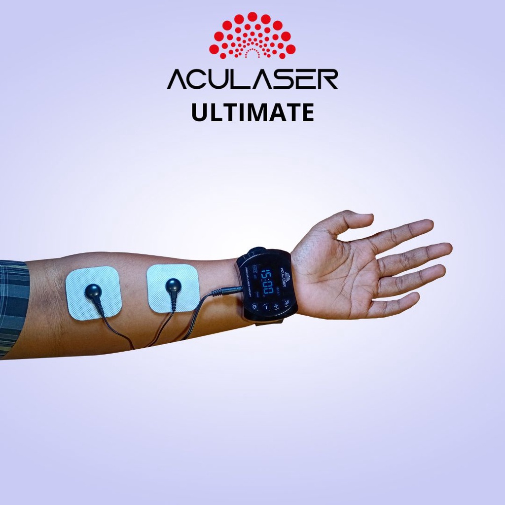 ACULASER ULTIMATE + NMES THERAPY DEVICE ORIGINAL 14 TITIK MATA LASER TERAPI TEKNOLOGI LASER MEMBANTU PEMULIHAN STROKE DIABETES HIPERTENSI KELUARGA DR LASER