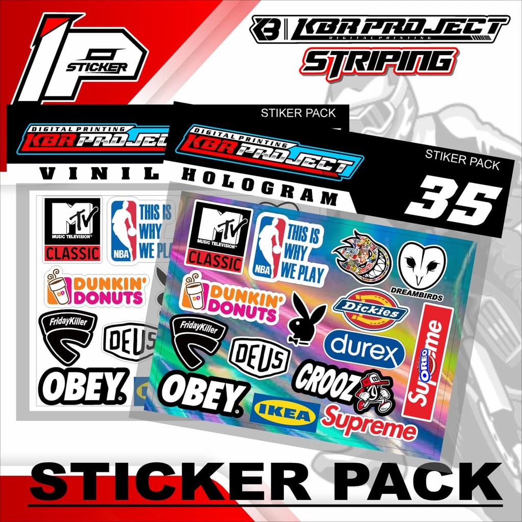 

Sticker Pack - Sticker Pack Variasi List Sticker Pack.35 Design IPING STICKER