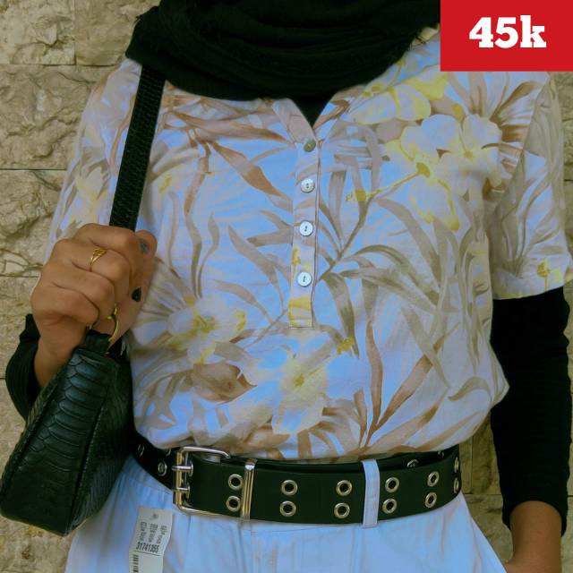 Thrift Shop - kemeja motif/ Kemeja pantai wanita