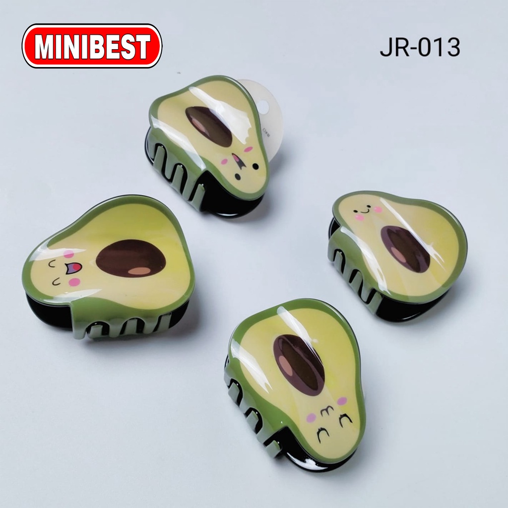 Minibest Jepit Rambut Akrilik Motif Buah Lucu (1PC)