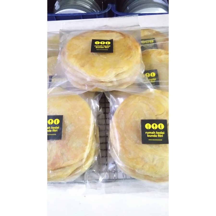 

Roemah Kedai Boenda Fitri Roti Canai / Roti Maryam / Roti Prata Frozen Per Pax Isi 5