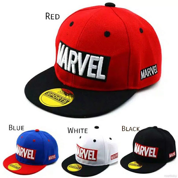 Topi Baseball Anak Unisex Marvel Series Pelindung Matahari