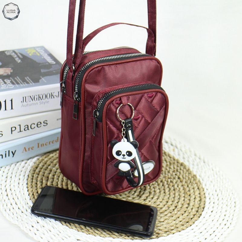 MORYMONY - Luna Aura Tas Selempang Wanita Loncham Bordir Cibao 2in1 Slingbag