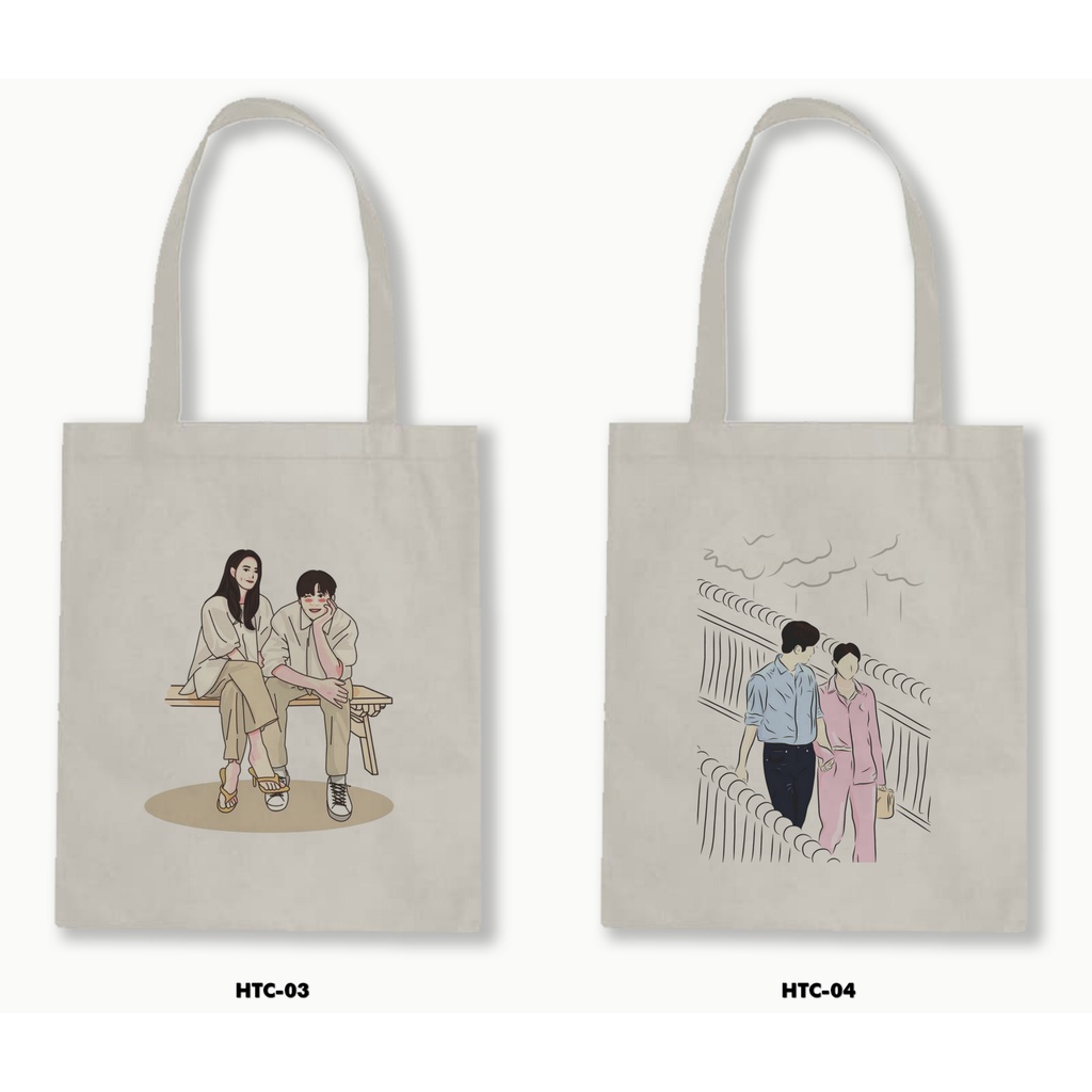 TOTE BAG BLACU - HOMETOWN CHA-CHA-CHA /DRAKOR NETFLIX