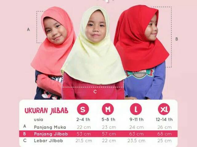 Afra Kids Jilbab JA020 - Kerudung Anak - Jilbab Anak