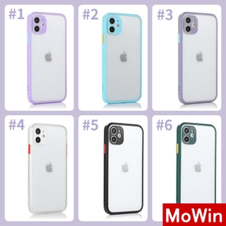 Mowin - iPhon   e Case Transparent Square Edge Matte Soft