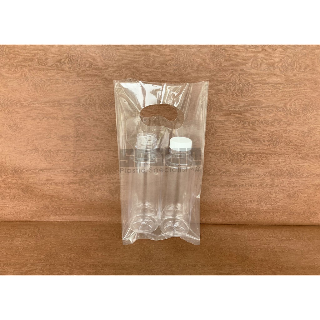 (50) Kantong Plastik Bening PP Tebal 15x27 / PP Plong Bening /  Plastik Botol /  Plastik Aksesoris