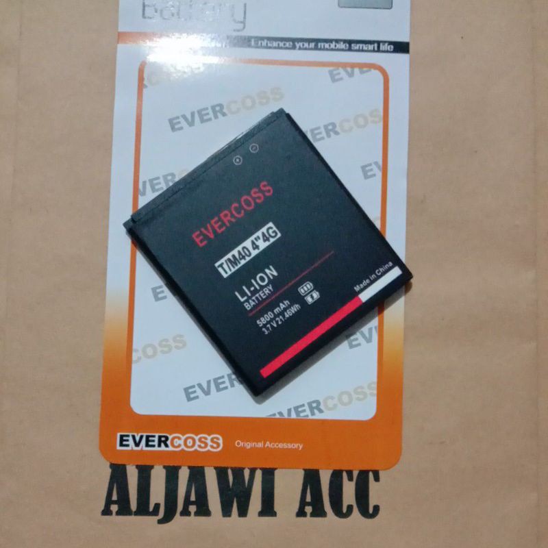 Batre Batere Baterai Battery Evercoss T/M40 4&quot; 4G Original Battery Hp