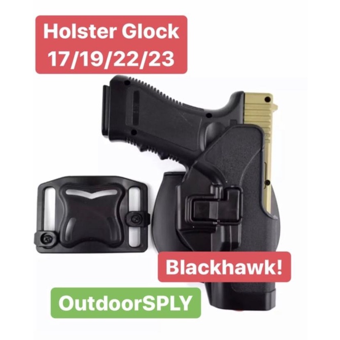 Sarung Glock Holster BlackHawk Fit Glock 17 Glock 19 /22/23