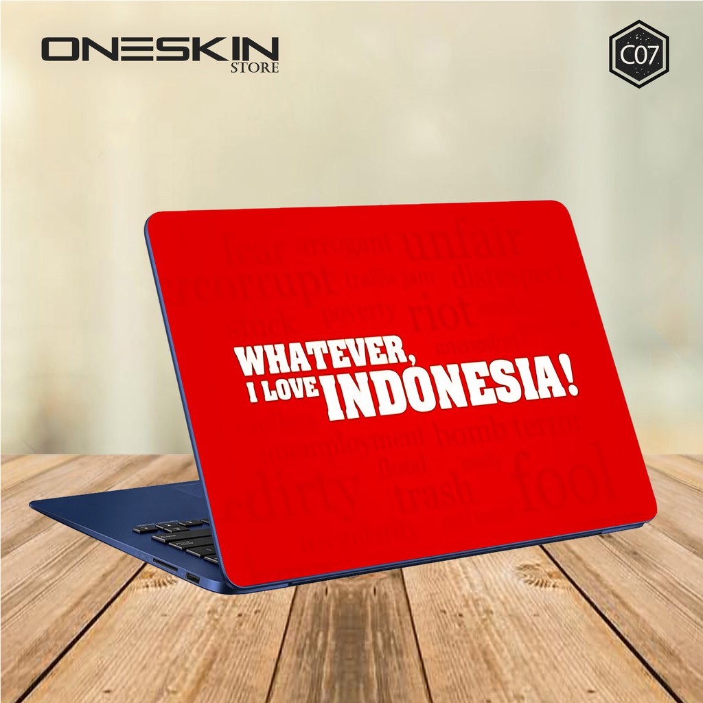 Garskin / Skin / Cover / Stiker / Sticker / Protector Laptop-I Love Indonesia 1