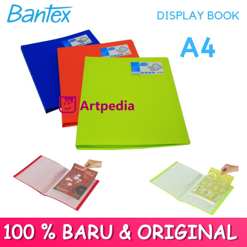 Jual Bantex Clear Holder A4 20 Pocket / Clear Holder A4 Bantex Hijau