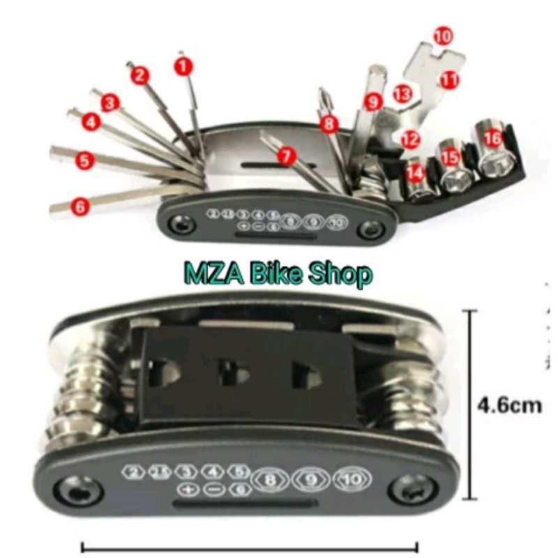 Kunci Set Sepeda 16 In 1 Tool Set Bicycle