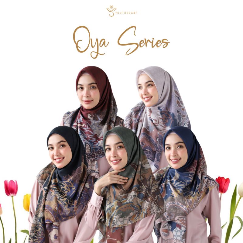 HIJAB VOAL PRINTING - HIJAB SEGI EMPAT - YOUTHSCARF - OYA SERIES (REGULER)