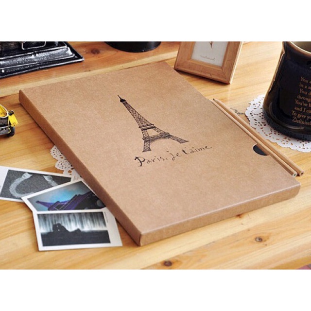 PARIS I LOVE YOU PHOTO ALBUM (BIG) / FOTO ALBUM / KOLEKSI FOTO | Shopee