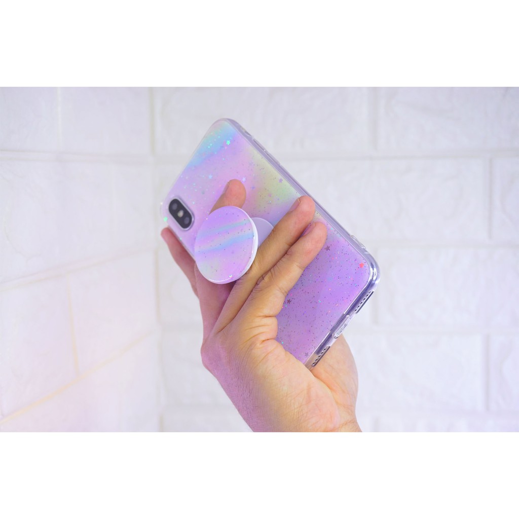 Vivo V19 V17 Case Casing HP Softcase Rainbow Plus Popsocket CaseSeller