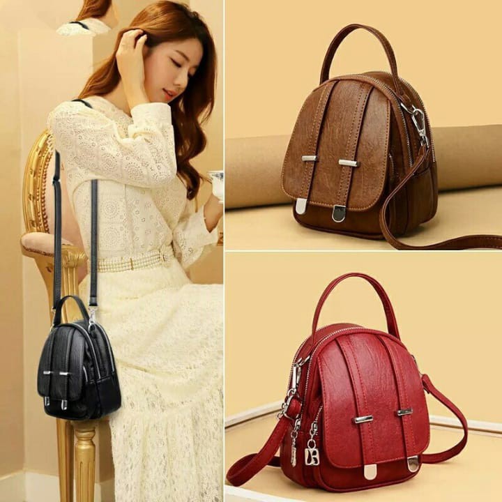 TAS SELEMPANG WANITA MINI KULIT SINTETIS NEW 5346