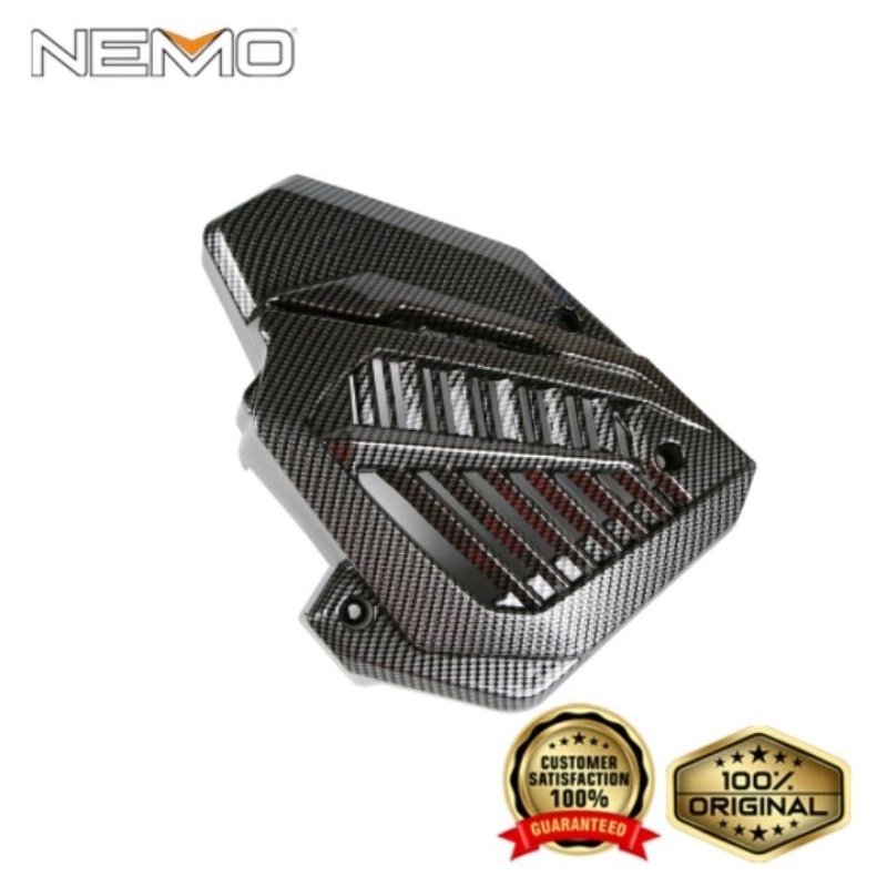 cover tutup radiator Honda PCX 150 karbon Nemo pnp - Charmoto