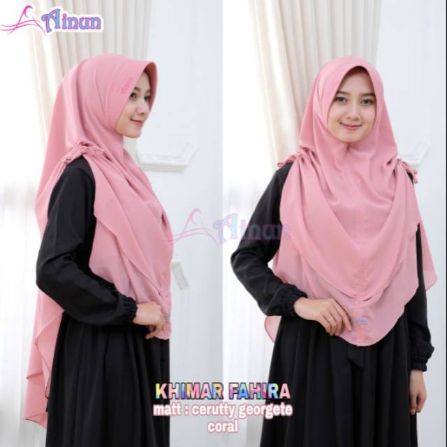 Khimar Fahira Hijab Jilbab Ainun abika miulan Agen Grosir resseller murah diskon