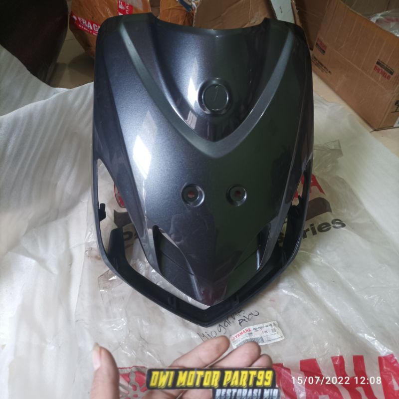 PANEL TAMENG DEPAN MIO SMILE GRAY ABU ABU ORIGINAL ORI YAMAHA