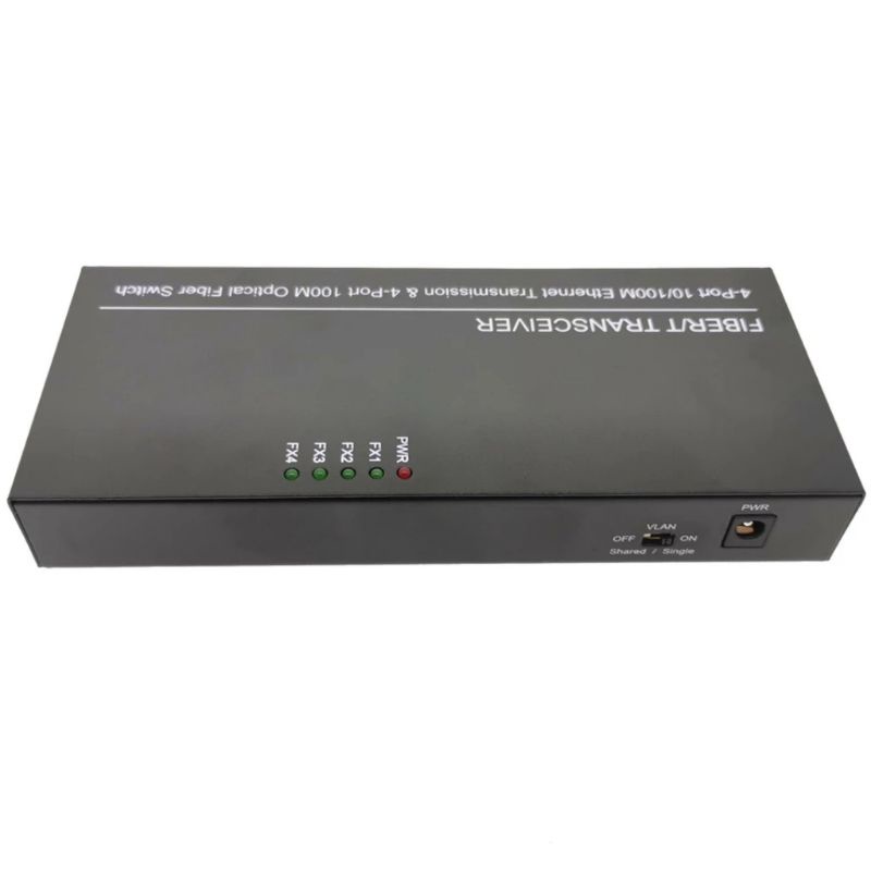 Switch Konverter 4 Port FO + 4 Ethernet Lan for Converter Optic Fiber Optik