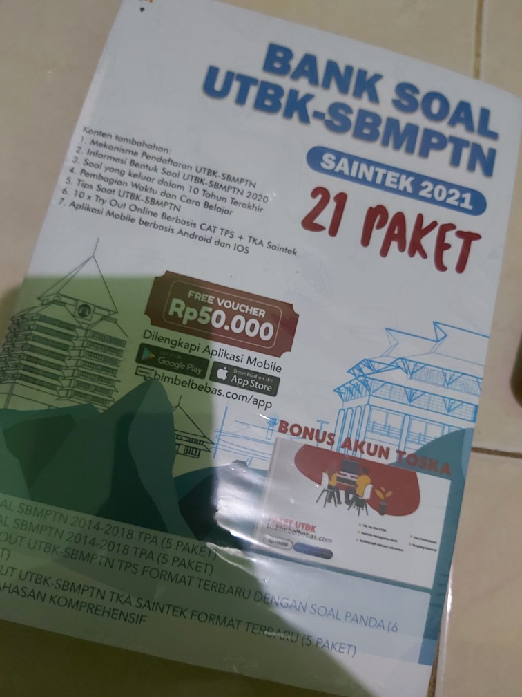 Buku Sbmptn 2021 Bank Soal Utbk Sbmptn Saintek 2021 Buku Sks Ipa Saintek Buku The King Saintek Shopee Indonesia