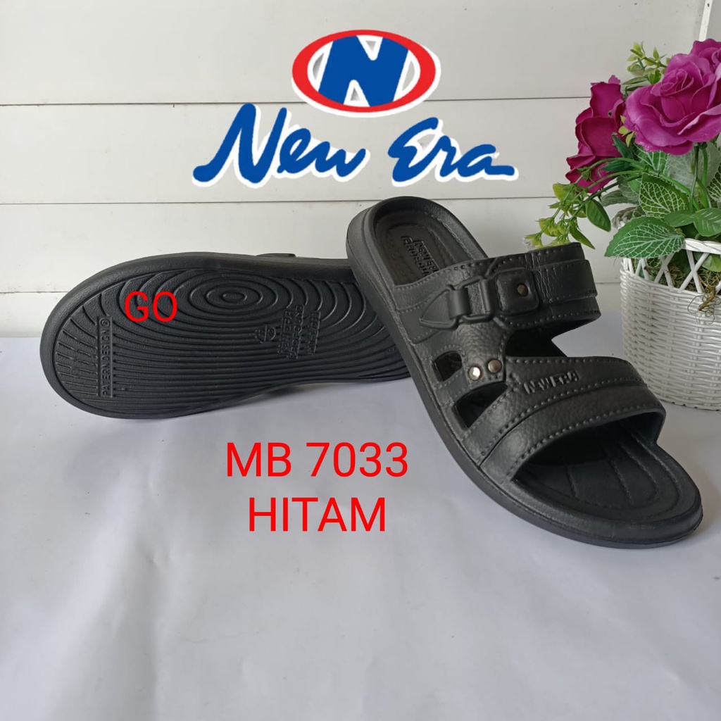 gos NEW ERA MB E 7033 Sandal Slop Karet Sandal Slop Pria Kekinian Sandal Pria Casual Sandal Slide