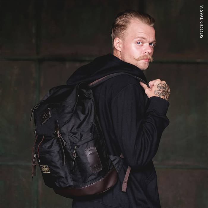 Tas Ransel Backpack Visval Rave Gendong Laptop Branded Pria Wanita Ori