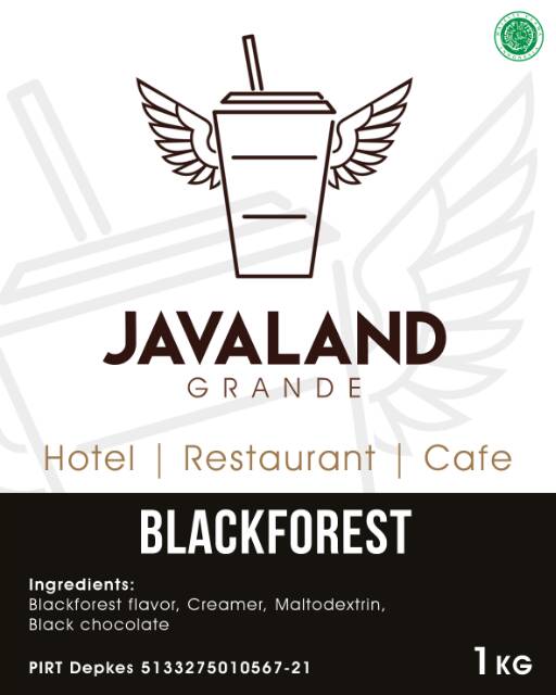 Bubuk Minuman Premium Blackforest Javaland Grande 1kg