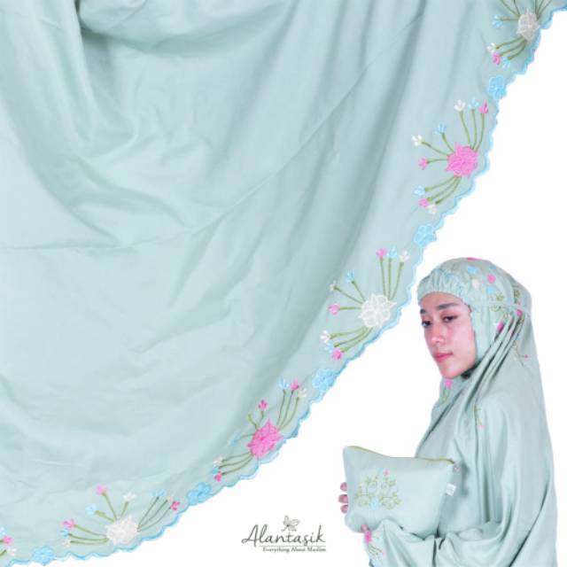 Alantasik mukena bordir handmade motif arwa R.10