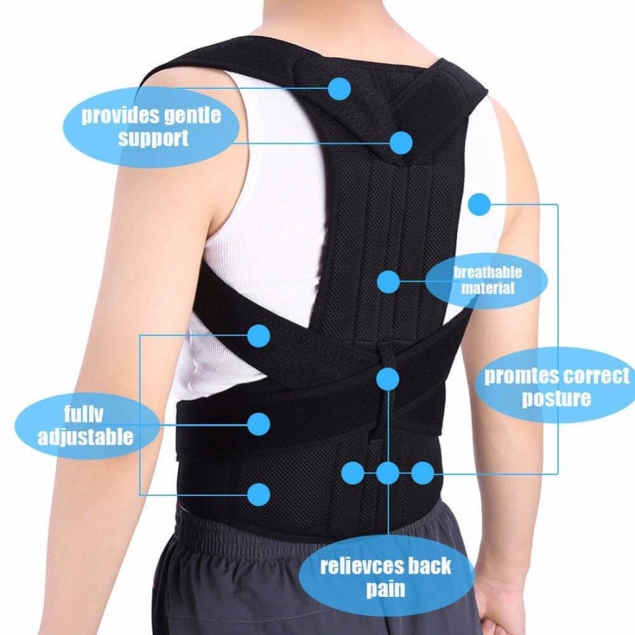 BACK PAIN Posture Corrector Penyangga Tulang Belakang Penegak Punggung