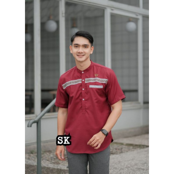 Koko Kurta List FF Dewasa Lengan Pendek Katun Premium