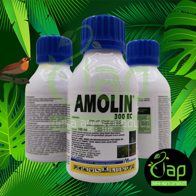 FUNGISIDA AMOLIN 300EC 100ML dobel bahan aktif difenokonazol dan propikonazol
