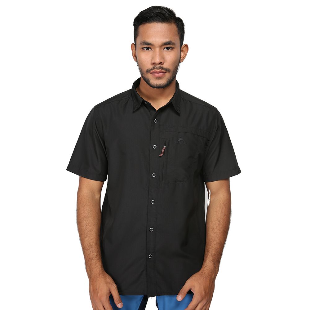 EIGER ORIGINAL KEMEJA PRIA GRAVEL 1.0 SHORT SLEEVE - BLACK