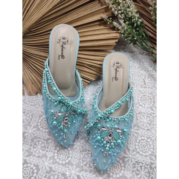 sepatu rafaizoutfit sepatu mayana sepatu wanita babyblue tinggi 3cm tahu