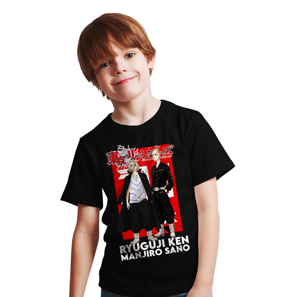 KAOS BAJU ANAK ANIME TOKYO REVENGERS DRAKEN RYUGUJI MANJI GANG
